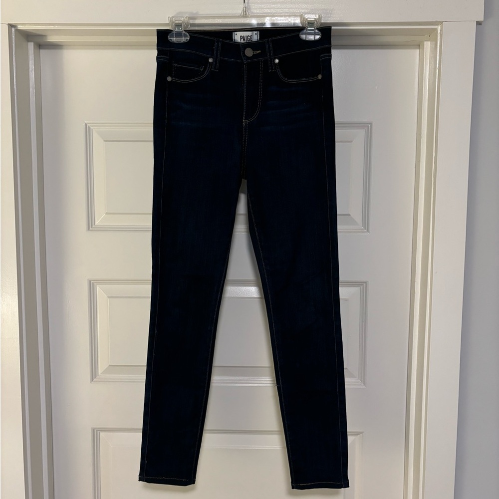 Paige dark wash ankle jeans